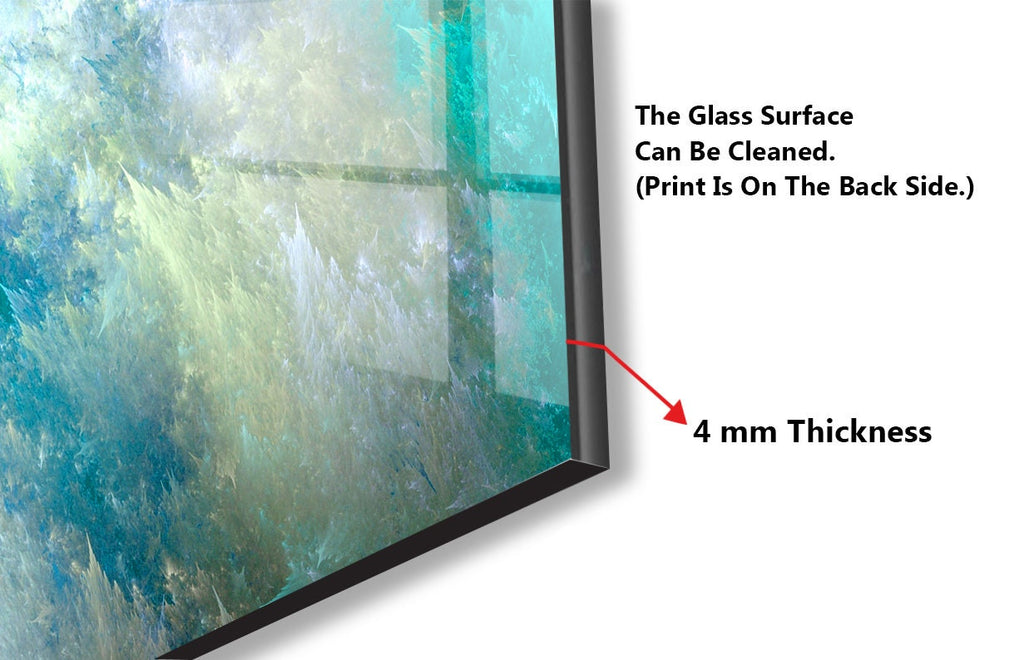 Abstract Tempered Glass Backsplash-BacksplashArtworks