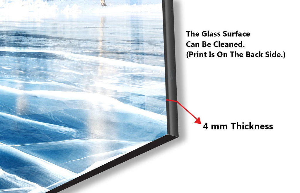 Frozen Serenity – Glass Kitchen Backsplash-BacksplashArtworks