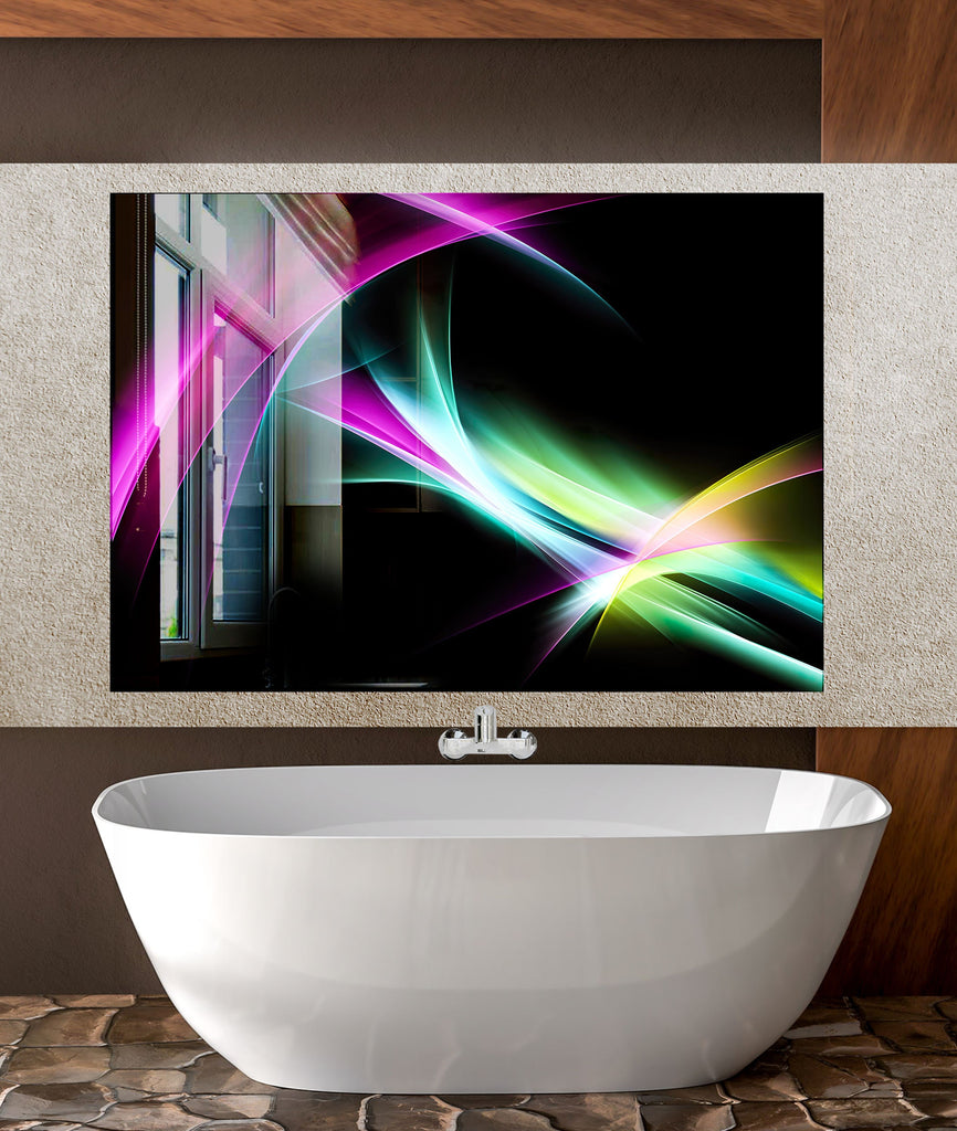 Abstract Tempered Glass Backsplash-BacksplashArtworks