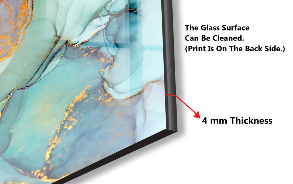 Abstract Tempered Glass Backsplash-BacksplashArtworks