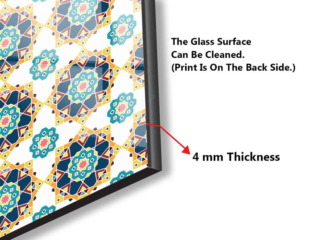 Elegant Moroccan Tile Mosaic Glass Kitchen Backsplash-BacksplashArtworks
