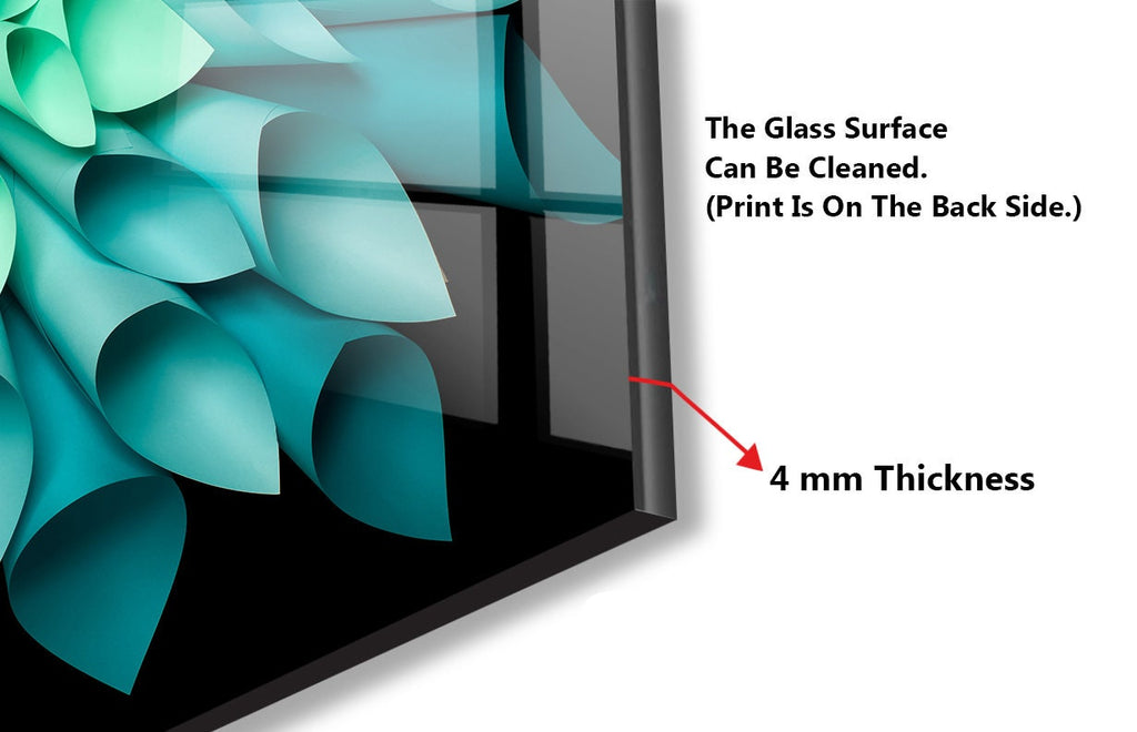 Dandelion Tempered Glass Backsplash-BacksplashArtworks