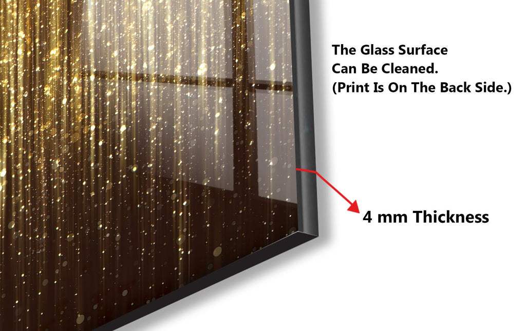 Abstract Tempered Glass Backsplash-BacksplashArtworks