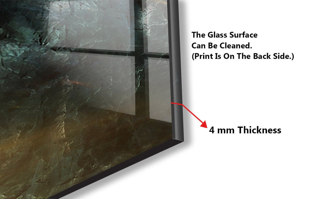 Abstract Tempered Glass Backsplash-BacksplashArtworks
