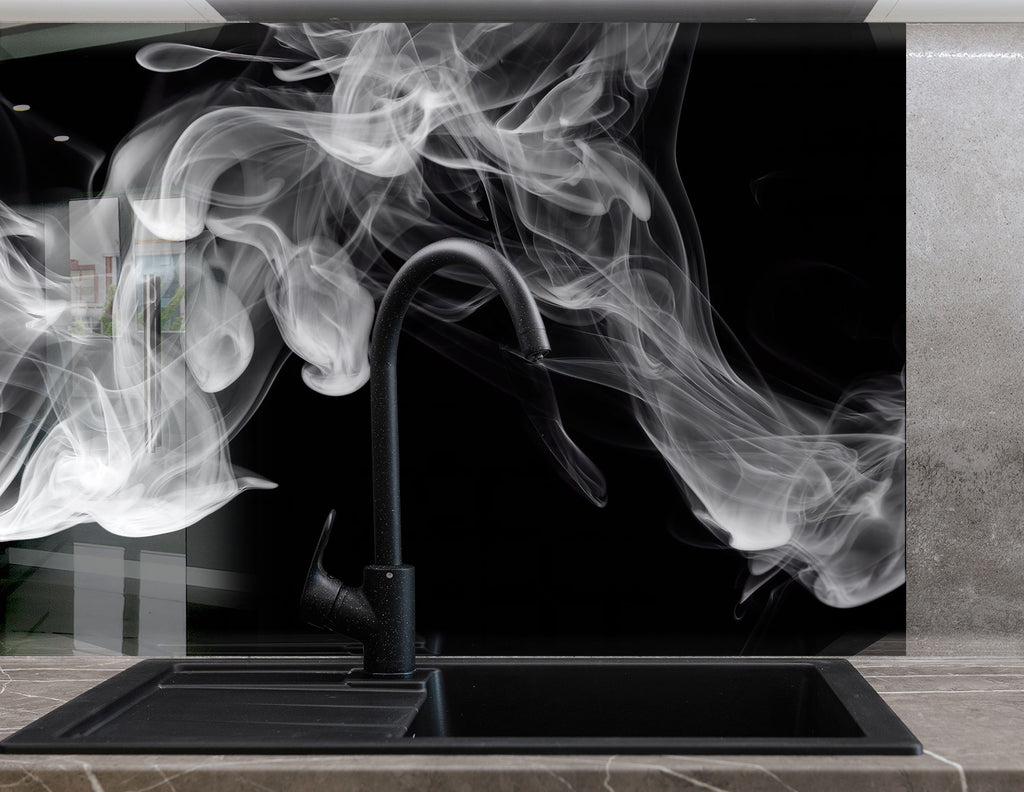 Abstract Tempered Glass Backsplash-BacksplashArtworks