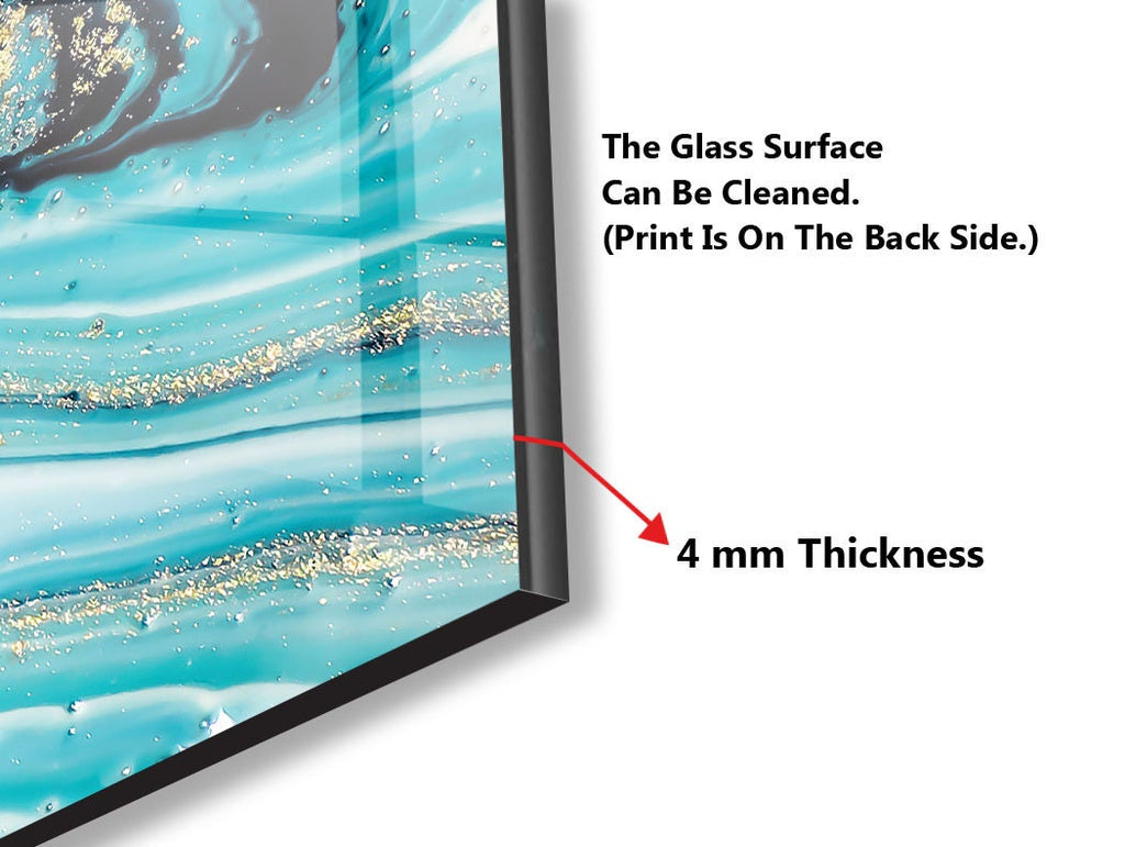 Abstract Tempered Glass Backsplash-BacksplashArtworks
