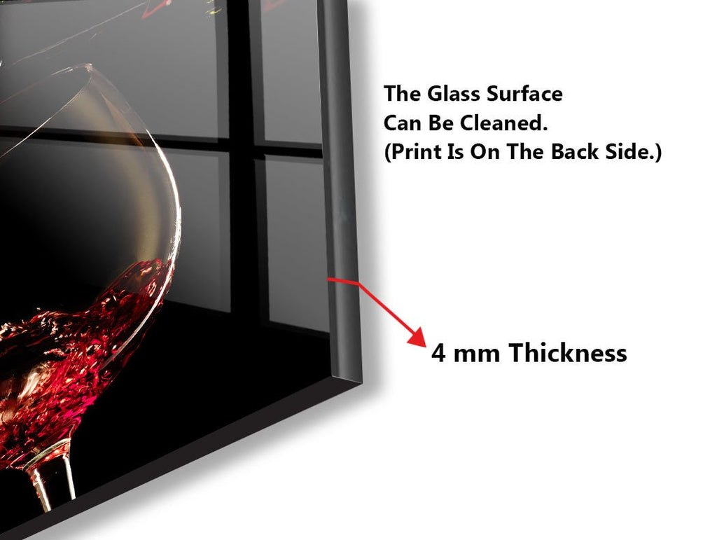 Red Wine Glass Kitchen Backsplash – Sophisticated Wine Tasting-BacksplashArtworks