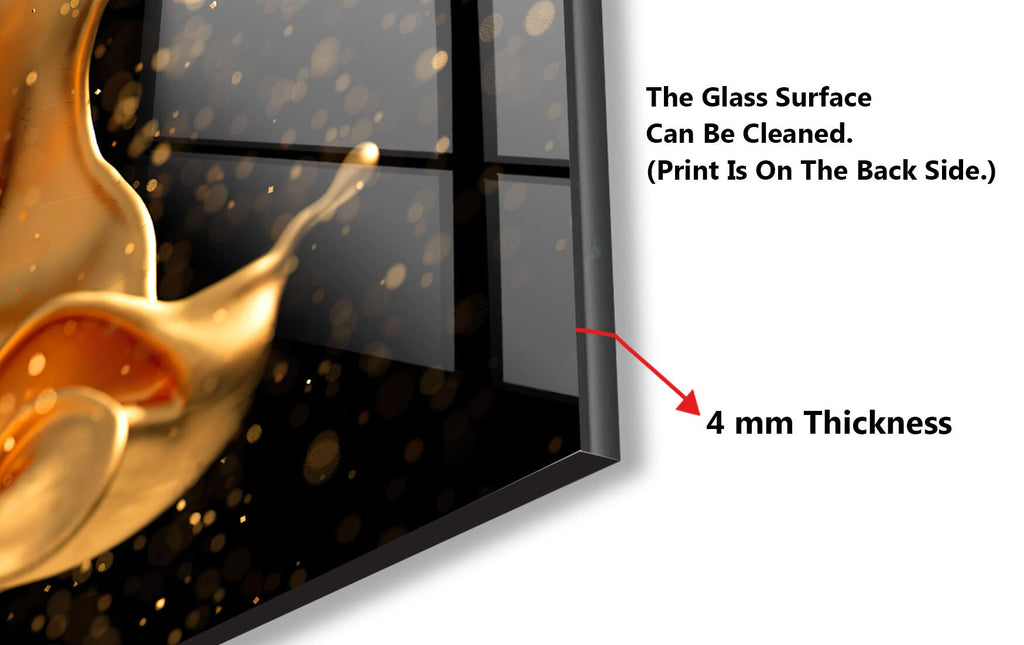 Abstract Tempered Glass Backsplash-BacksplashArtworks