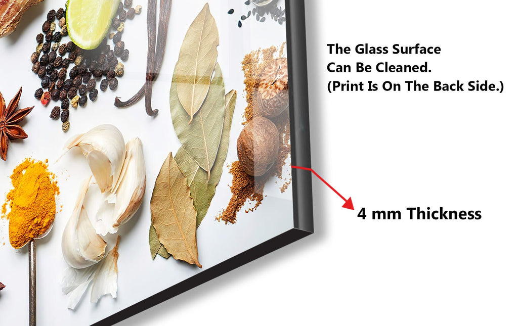 Spice Harmony Wall Art - Glass Kitchen Backsplash-BacksplashArtworks