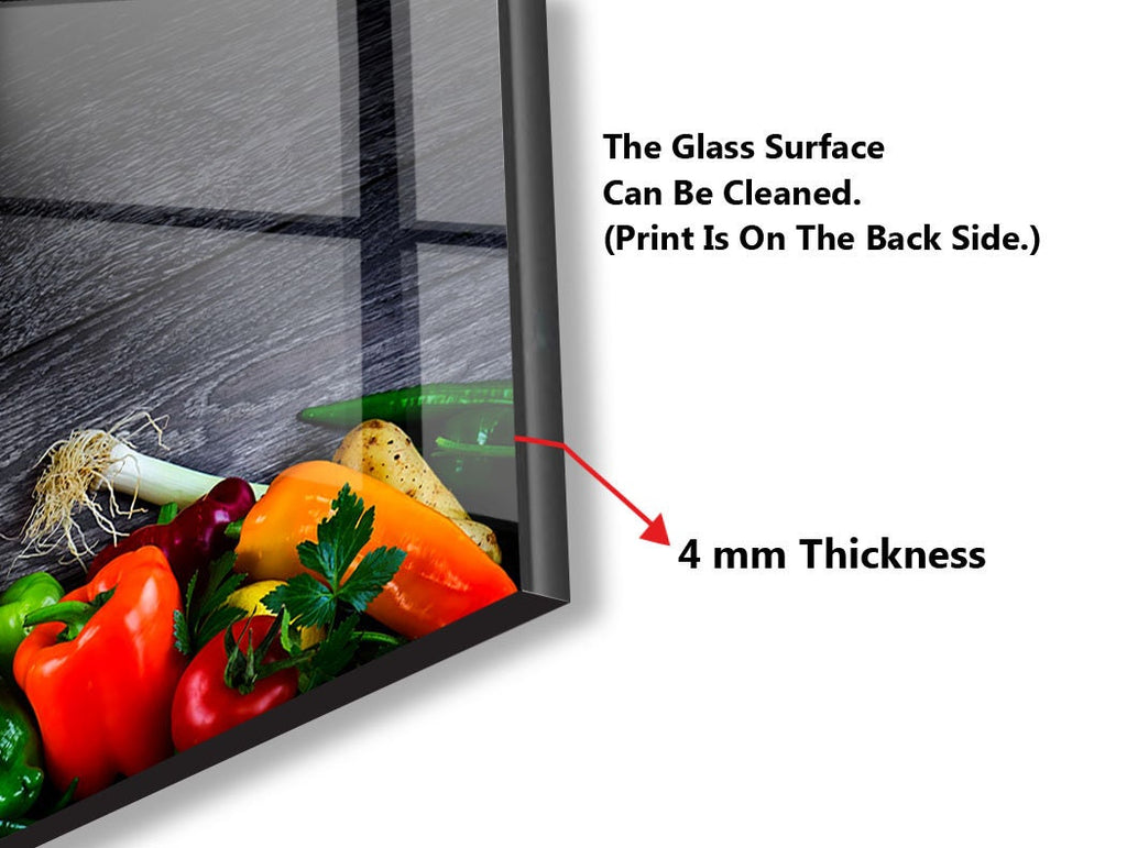 Vibrant Fresh Veggie Glass Kitchen Backsplash – Healthy & Colorful Design-BacksplashArtworks