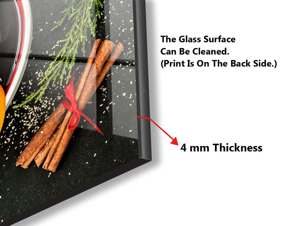 Mulled Spice Bliss - Glass Kitchen Backsplash-BacksplashArtworks