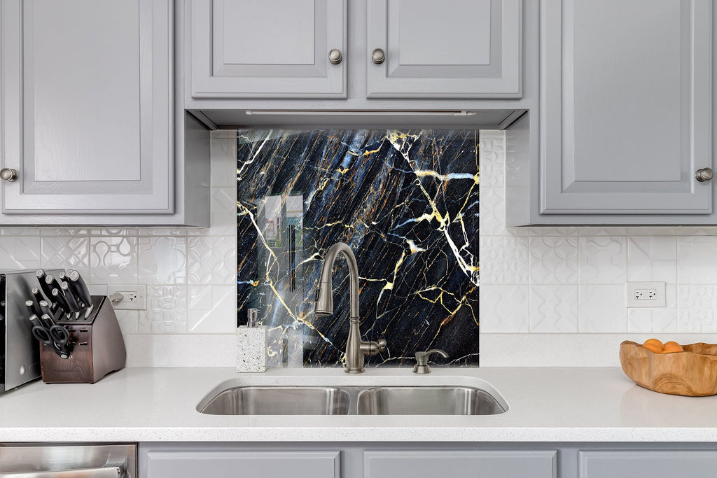 Abstract Tempered Glass Backsplash-BacksplashArtworks