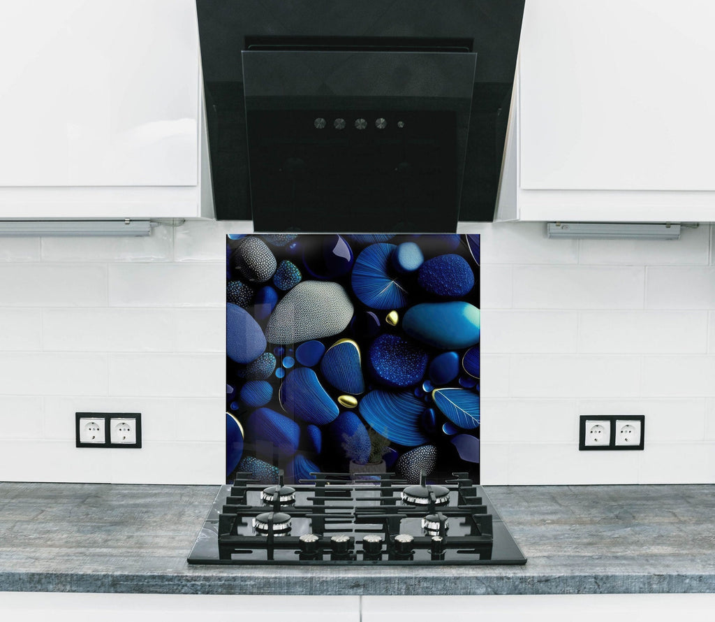 Zen Spa Stones Tempered Glass Backsplash-BacksplashArtworks