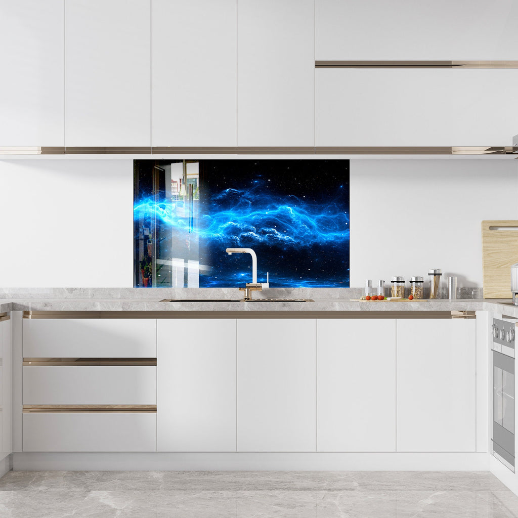 Abstract Tempered Glass Backsplash-BacksplashArtworks