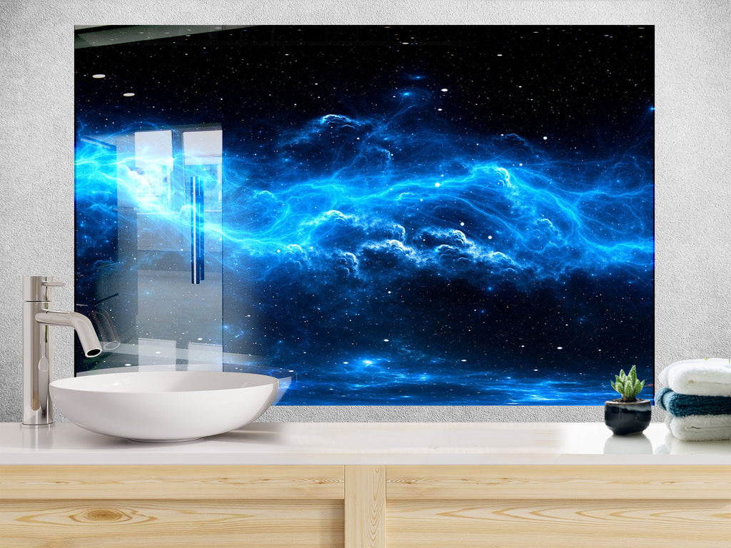 Abstract Tempered Glass Backsplash-BacksplashArtworks