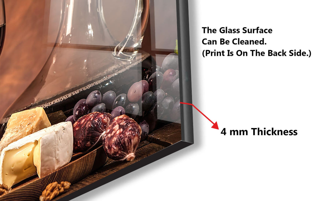 Rustic Wine & Cheese Glass Backsplash – Gourmet Charcuterie Elegance-BacksplashArtworks