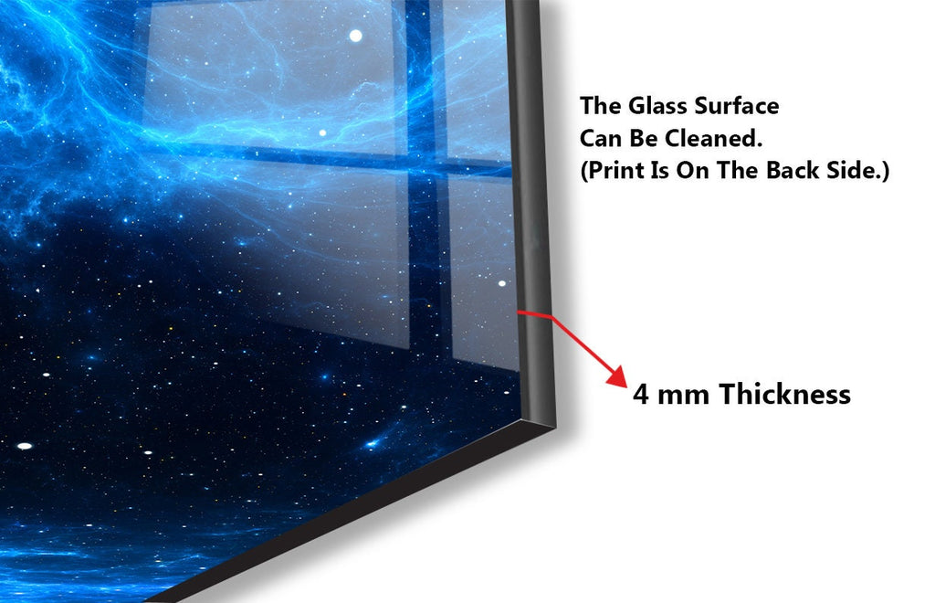 Abstract Tempered Glass Backsplash-BacksplashArtworks