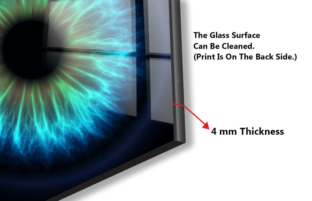 Electric Eye - Glass Kitchen Backsplash-BacksplashArtworks