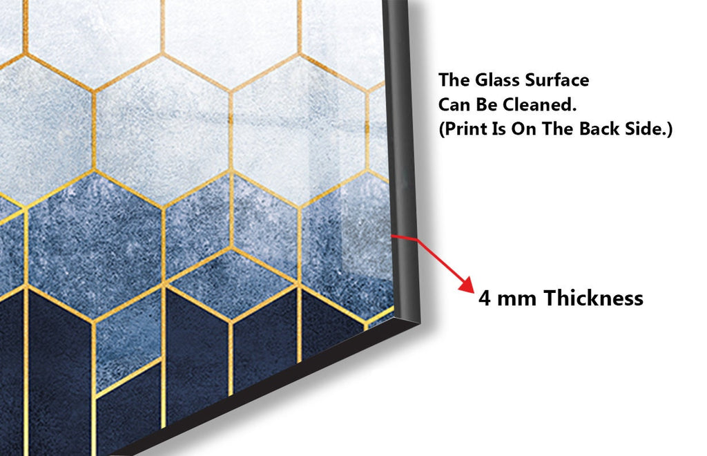 Abstract Tempered Glass Backsplash-BacksplashArtworks