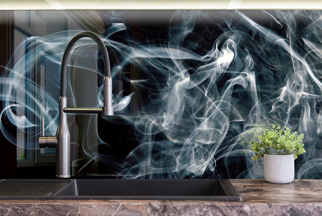 Abstract Tempered Glass Backsplash-BacksplashArtworks