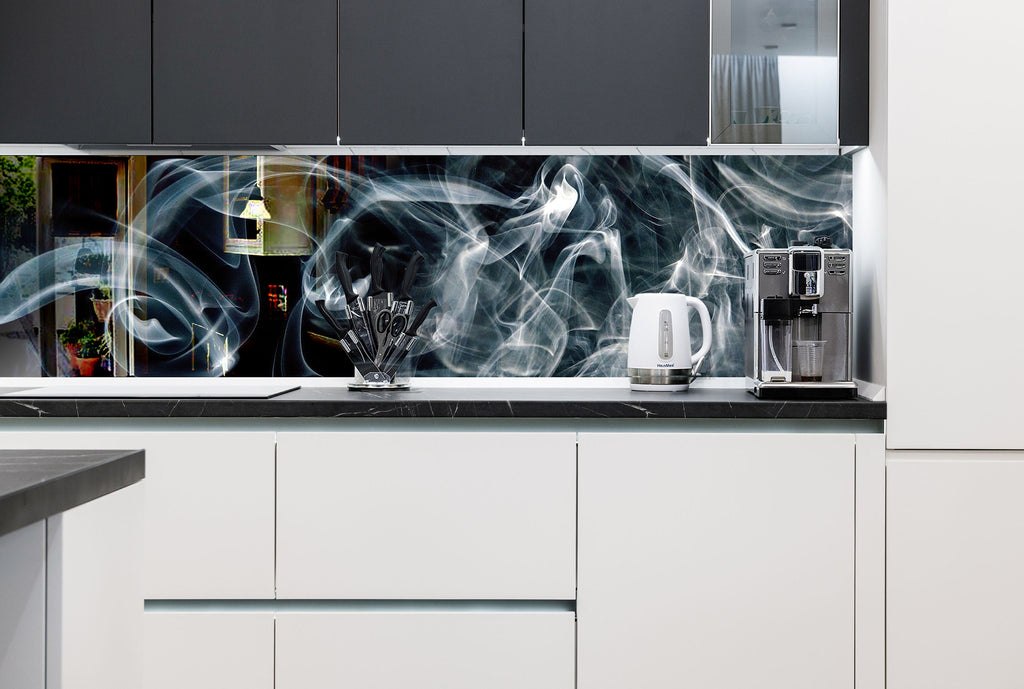 Abstract Tempered Glass Backsplash-BacksplashArtworks