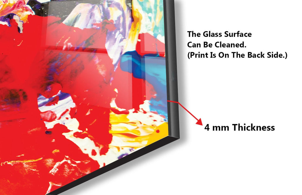 Abstract Tempered Glass Backsplash-BacksplashArtworks