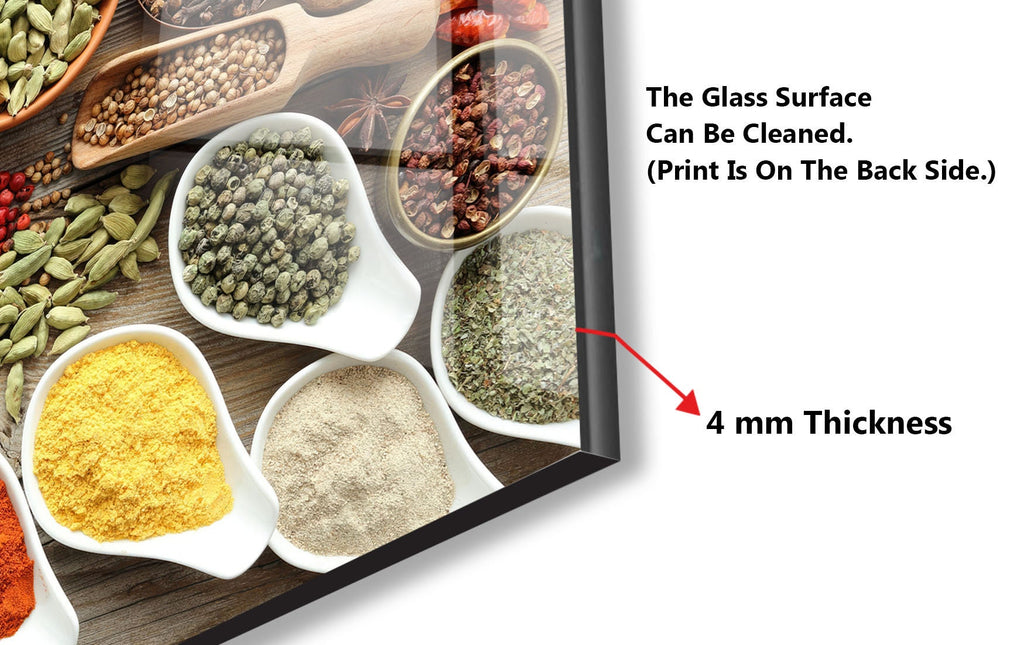 Spice Bomb - Glass Kitchen Backsplash-BacksplashArtworks