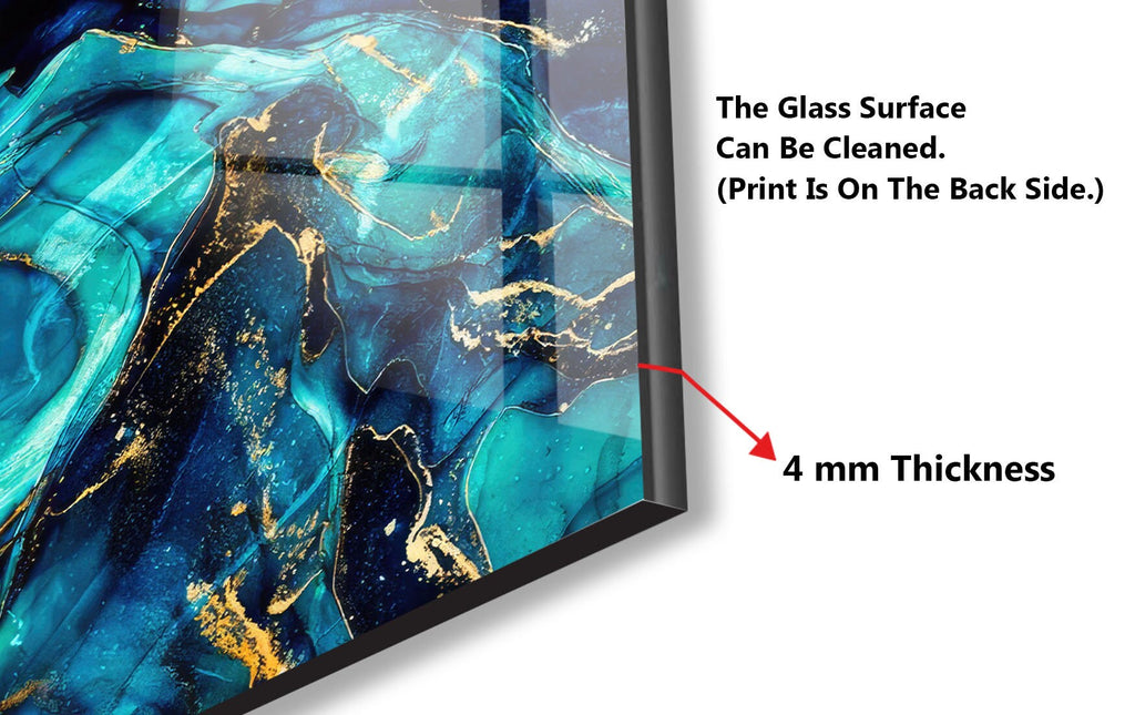 Abstract Tempered Glass Backsplash-BacksplashArtworks