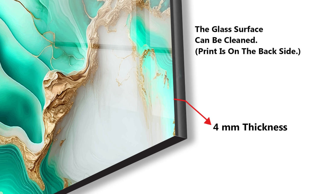 Abstract Tempered Glass Backsplash-BacksplashArtworks