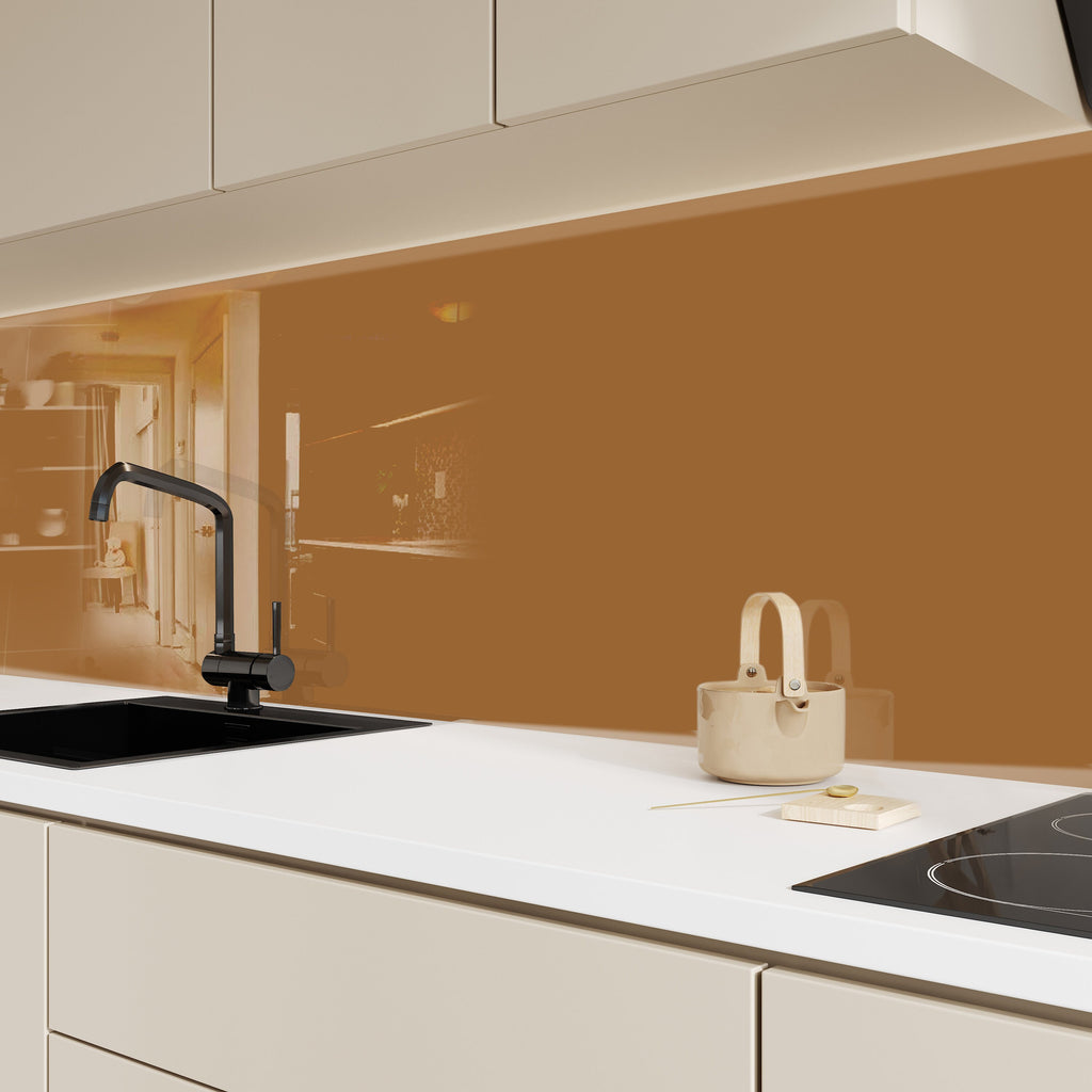Brown - Tempered Glass Backsplash-BacksplashArtworks