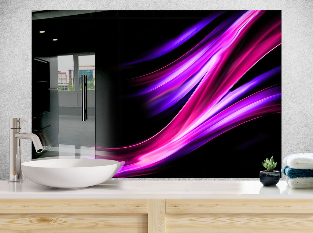 Abstract Tempered Glass Backsplash-BacksplashArtworks