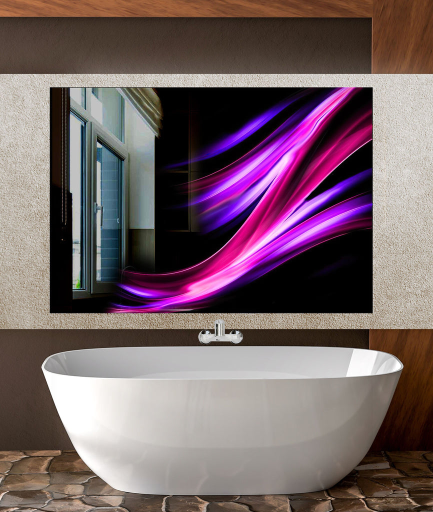 Abstract Tempered Glass Backsplash-BacksplashArtworks