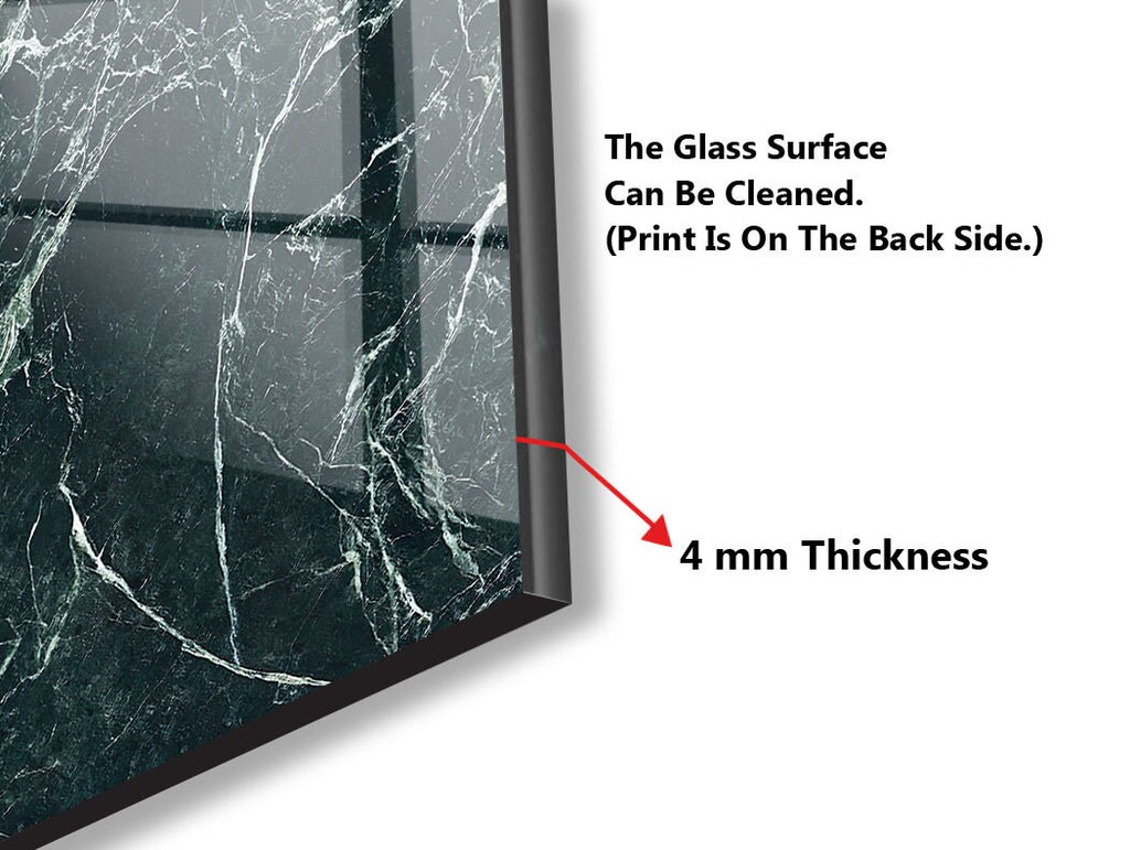 Emerald Marble - Glass Kitchen Backsplash-BacksplashArtworks