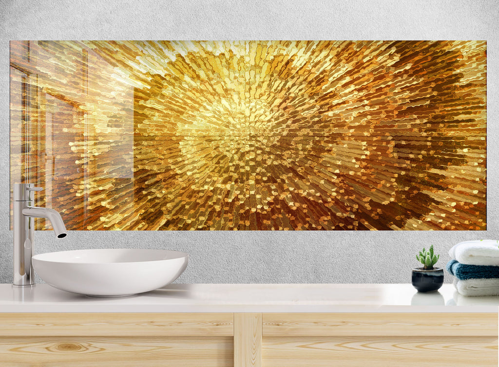 Abstract Tempered Glass Backsplash-BacksplashArtworks