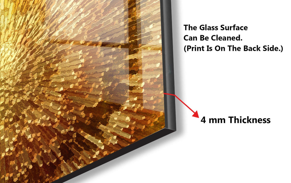 Abstract Tempered Glass Backsplash-BacksplashArtworks