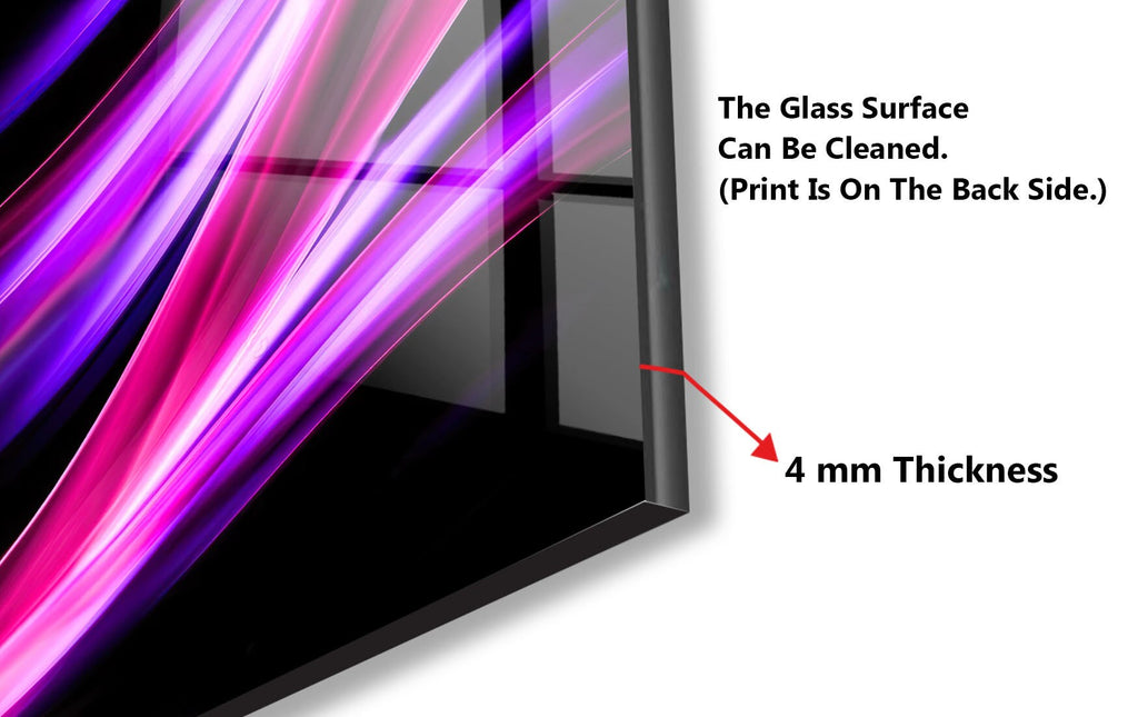 Abstract Tempered Glass Backsplash-BacksplashArtworks
