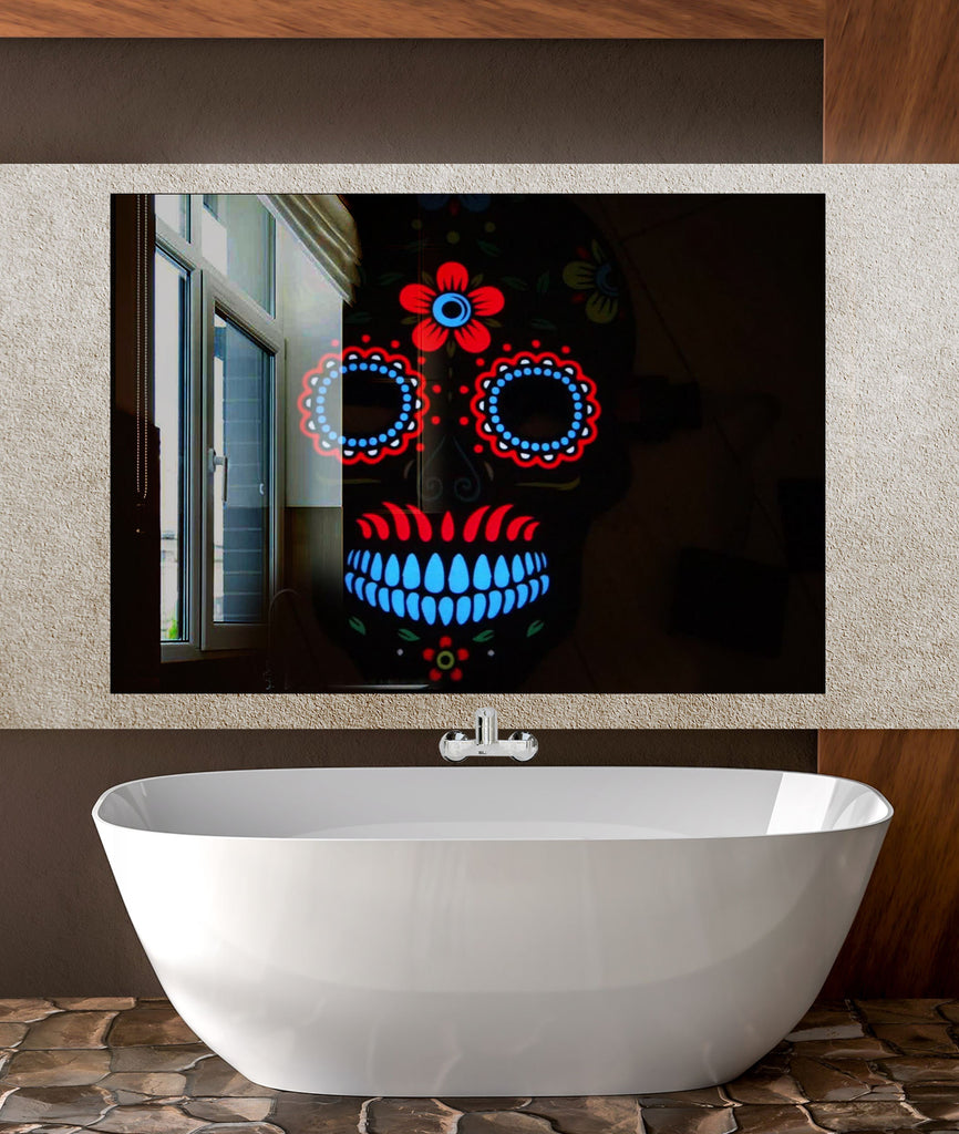 Day of the Dead - Glass Kitchen Backsplash-BacksplashArtworks