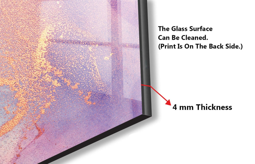 Abstract Tempered Glass Backsplash-BacksplashArtworks