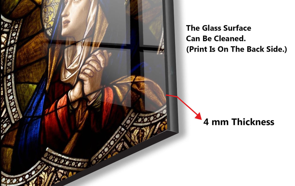 Religious Stained - Glass Kitchen Backsplash-BacksplashArtworks