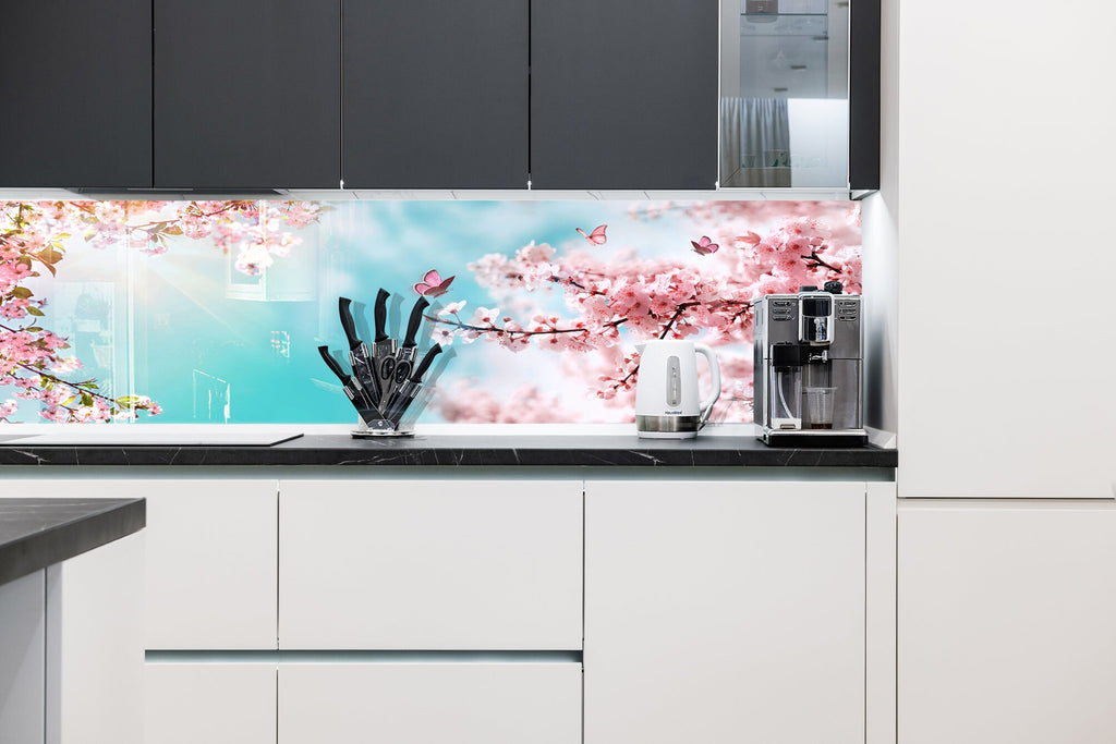 Sakura Tempered Glass Backsplash-BacksplashArtworks