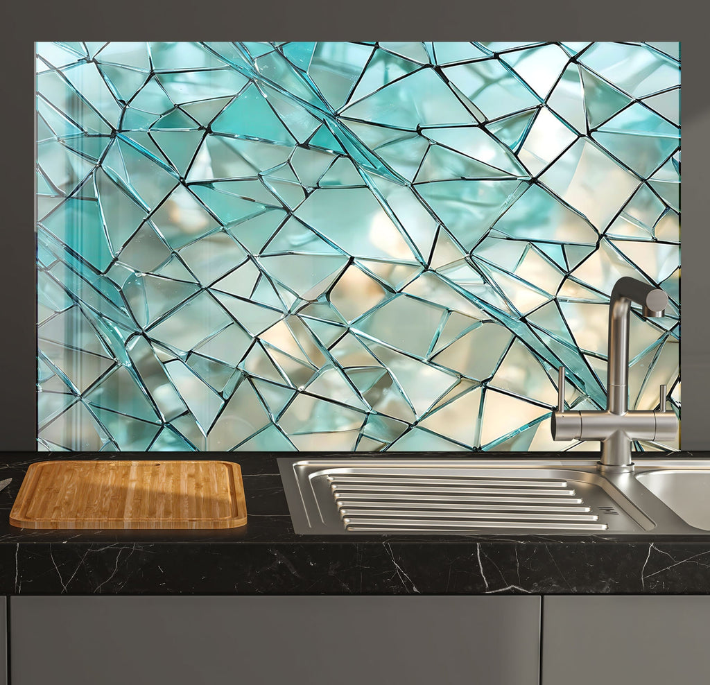 Floral & Botanical Tempered Glass Backsplash-BacksplashArtworks