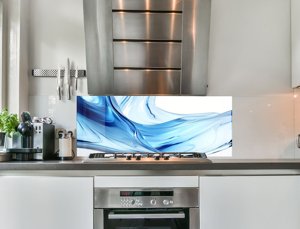 Abstract Tempered Glass Backsplash-BacksplashArtworks