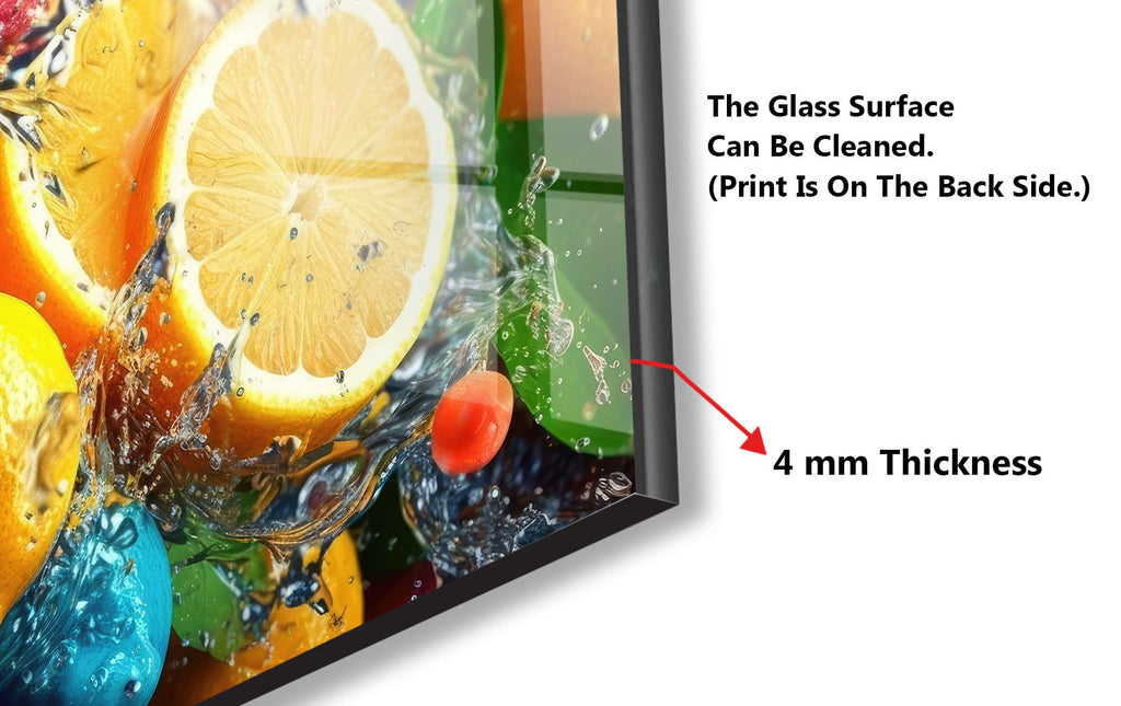 Zesty Citrus Splash Glass Kitchen Backsplash – Fresh Lemon & Fruit Design-BacksplashArtworks