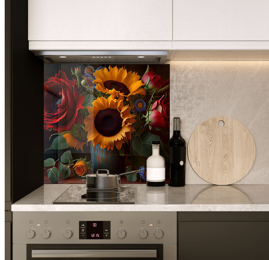 a stove top oven sitting inside of a kitchen