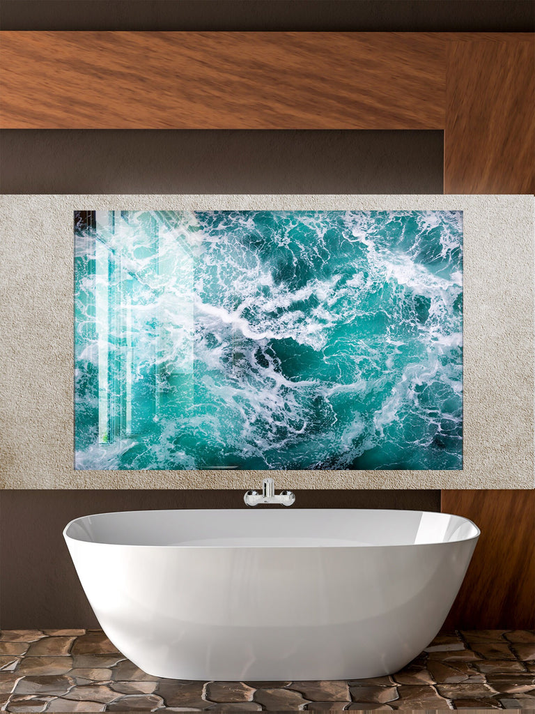 Abstract Tempered Glass Backsplash-BacksplashArtworks