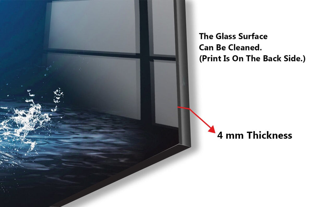 Water Horse – Glass Kitchen Backsplash-BacksplashArtworks