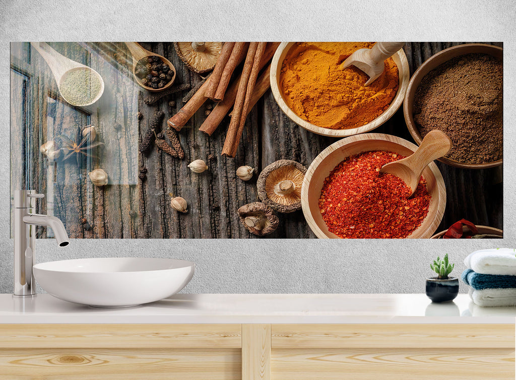 Spice Pantry - Glass Backsplash-BacksplashArtworks