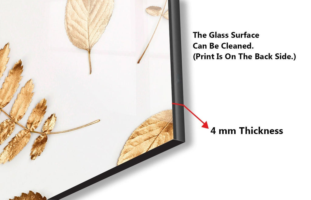 Leafs Tempered Glass Backsplash-BacksplashArtworks