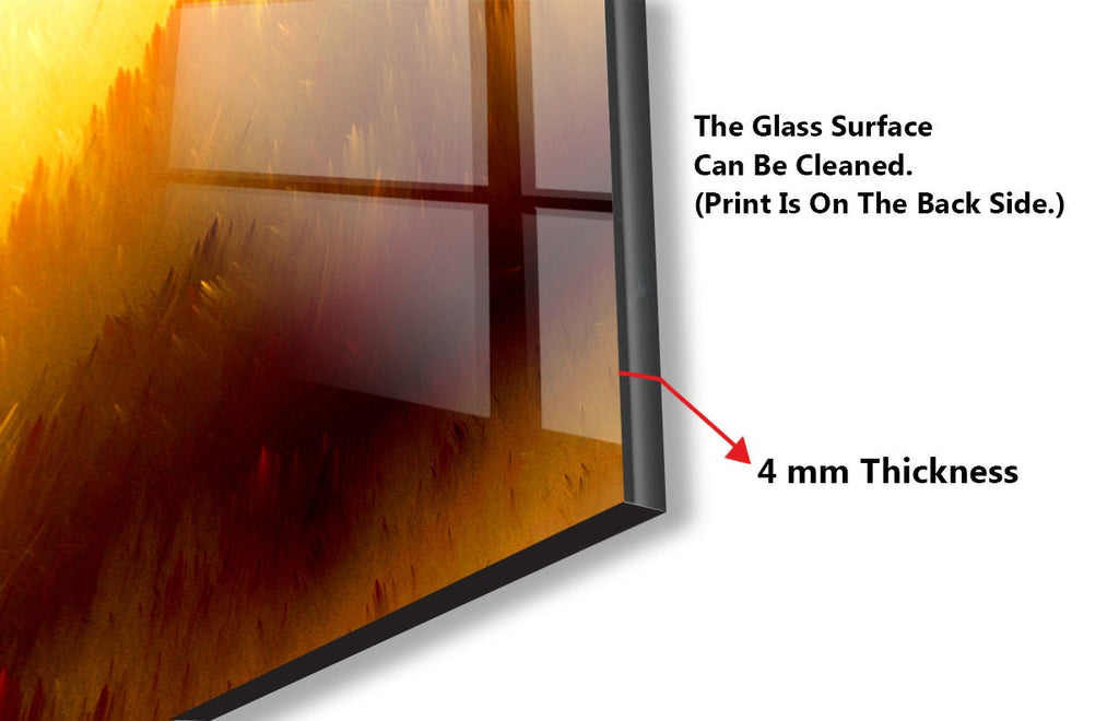 Abstract Tempered Glass Backsplash-BacksplashArtworks