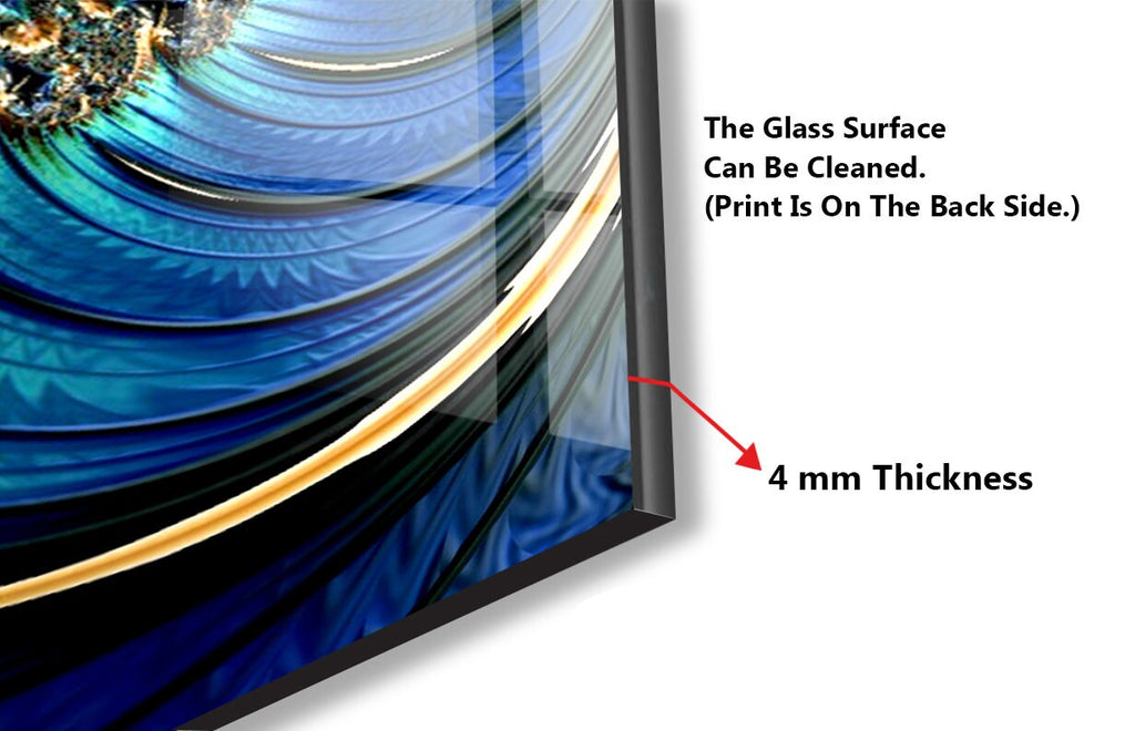 Abstract Tempered Glass Backsplash-BacksplashArtworks